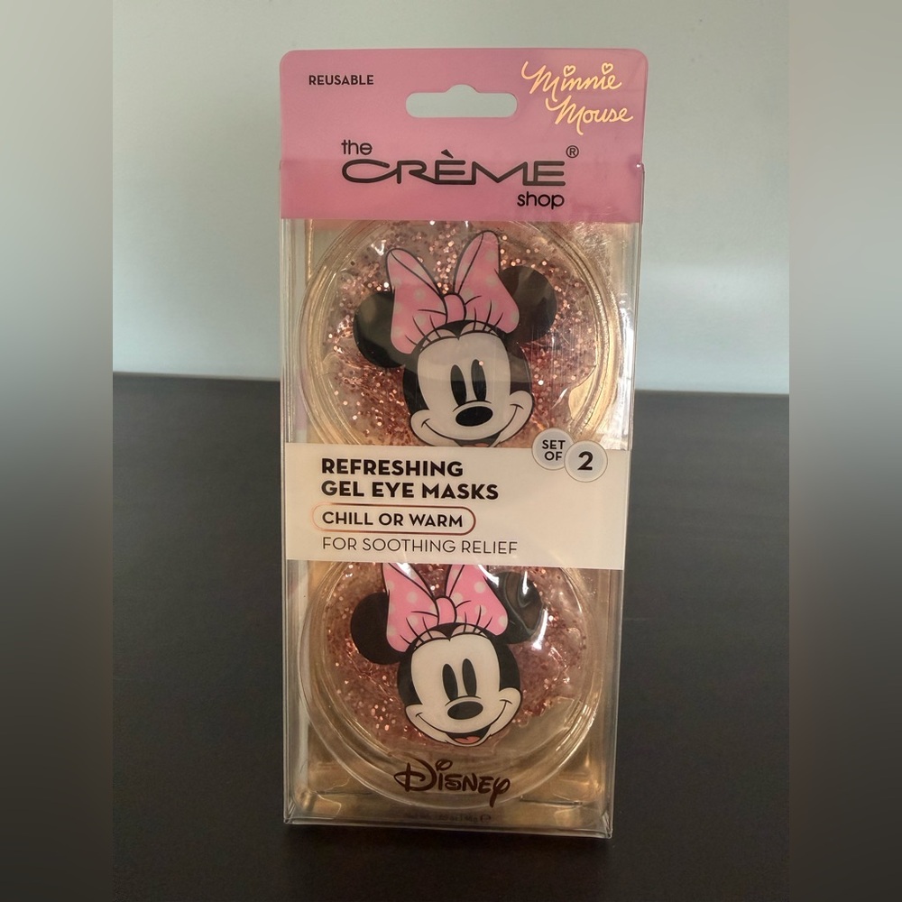 The Crème Shop x Disney Minnie Mouse: Gel Eye Masks, Cool or Warm, NEW